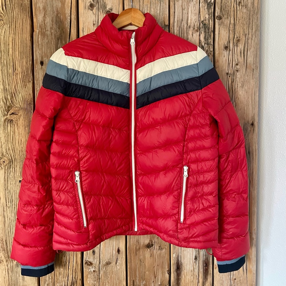 Marine Layer X Lost & Found Red Puffer Jacket